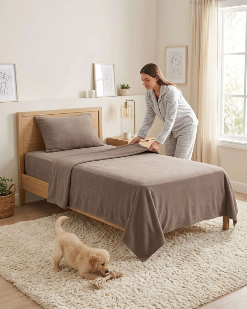 SABANAS TE RMICAS DE POLAR ESPONJOSA 1.5 PLAZAS TACTO SUAVE - 6