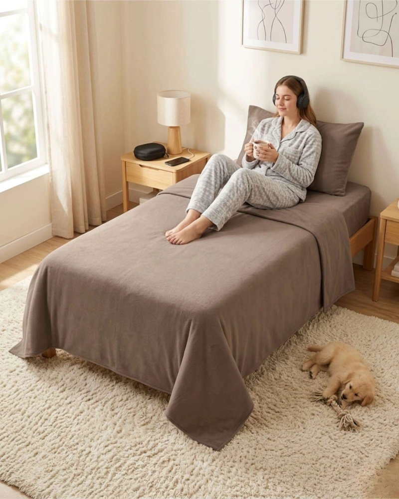 SABANAS TE RMICAS DE POLAR ESPONJOSA 1.5 PLAZAS TACTO SUAVE - 7