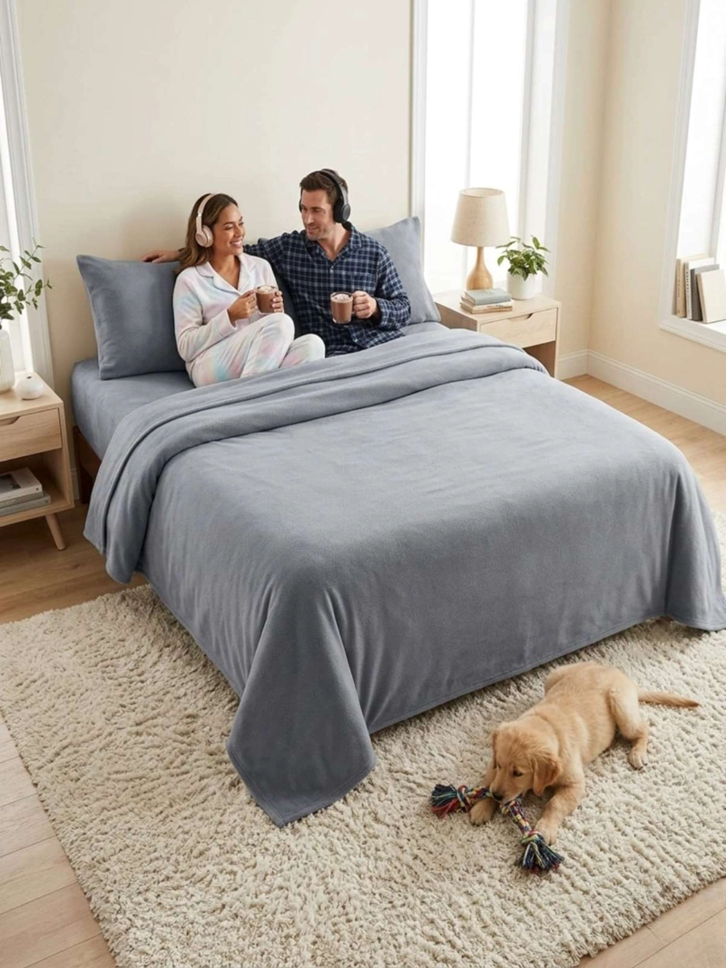 SABANAS TE RMICAS DE POLAR ESPONJOSA KING TACTO SUAVE - 1