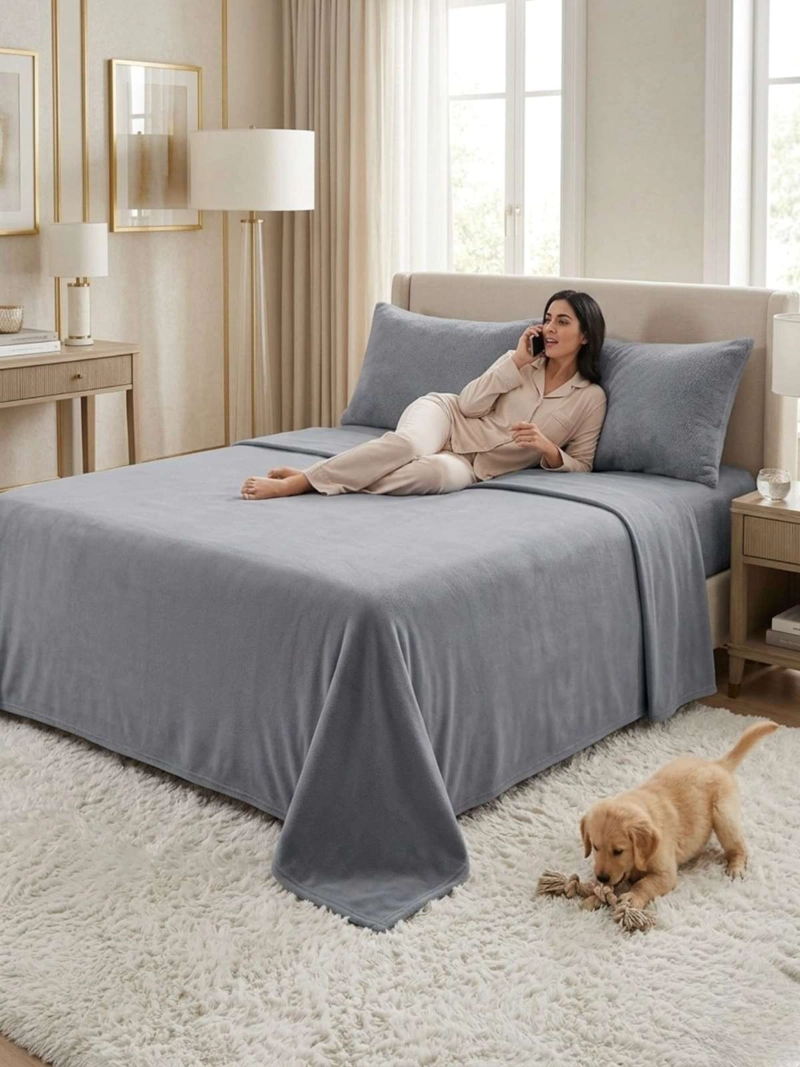 SABANAS TE RMICAS DE POLAR ESPONJOSA KING TACTO SUAVE - 4
