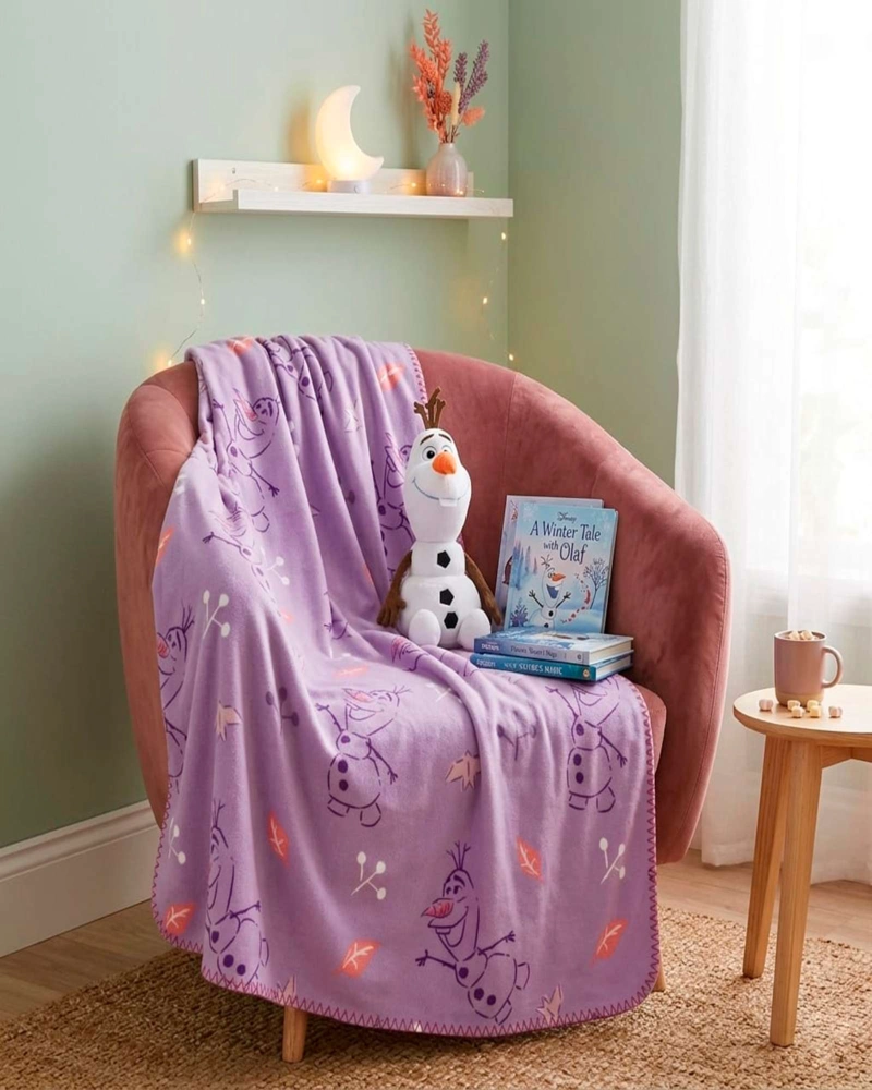 MANTA ESTAMPADA ULTRA SUAVE INFANTIL DE 127X152CM DE OLAF - 3