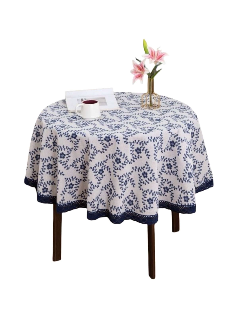 MANTEL REDONDO BOHEMIO CON FLECOS 140 CM DIAMETRO - 3