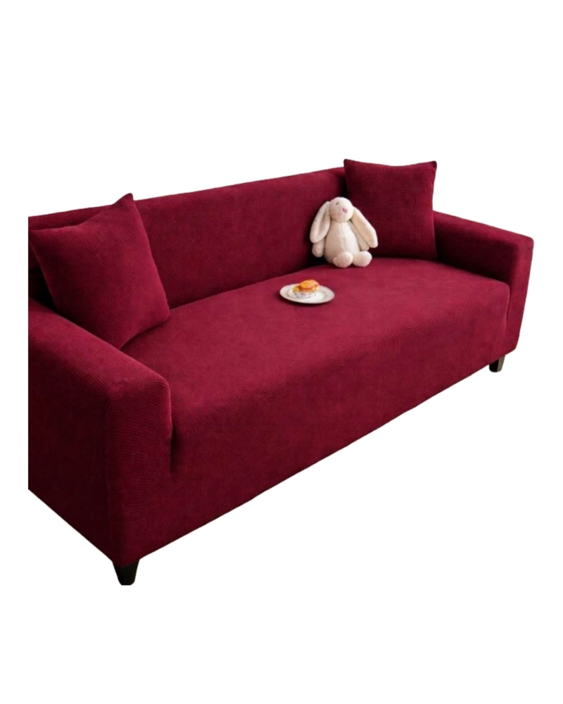 FUNDA DE SOFA 4 CUERPOS TELA CUADRILLE DE ELASTICO PREMIUM - 6