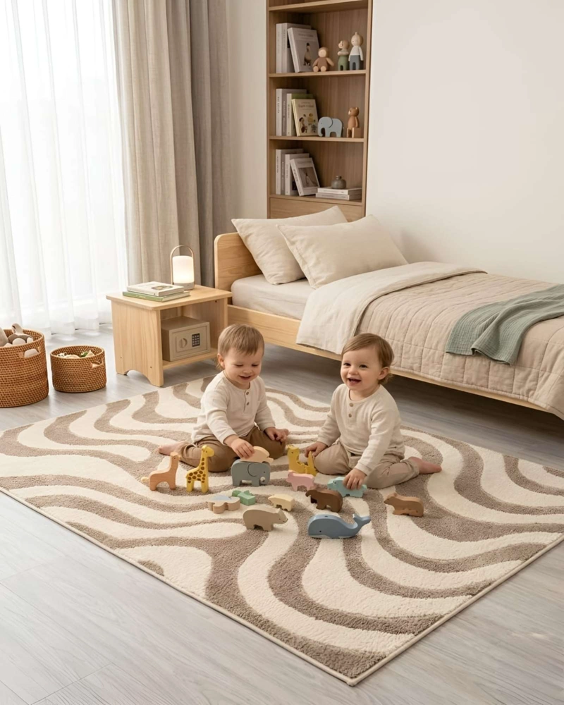 ALFOMBRA LIVING Y DORMITORIO DECORACION PARA HOGAR MINIMALISTA - 4