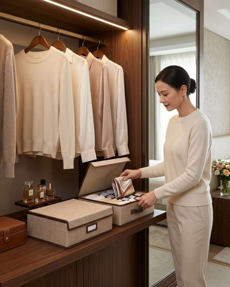 CESTA ORGANIZADORA VERSATIL PARA ROPA INTERIOR - 1