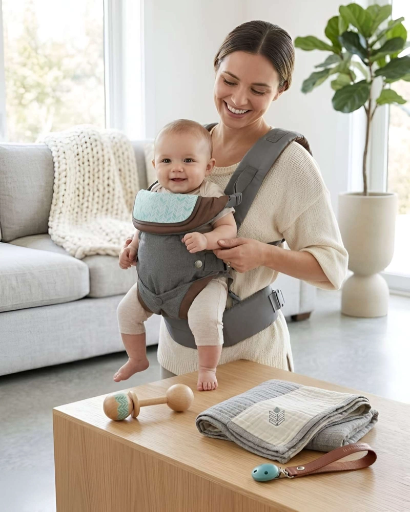 MOCHILA PORTA BEBE  FLIP 4 EN 1 CONVERTIBLE RECIE N NACIDO - 6