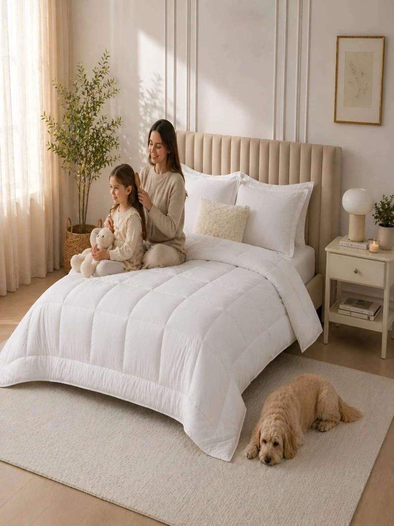 CUBRECAMA QUILT KING DELGADO RESISTENTE A ARRUGAS - 2
