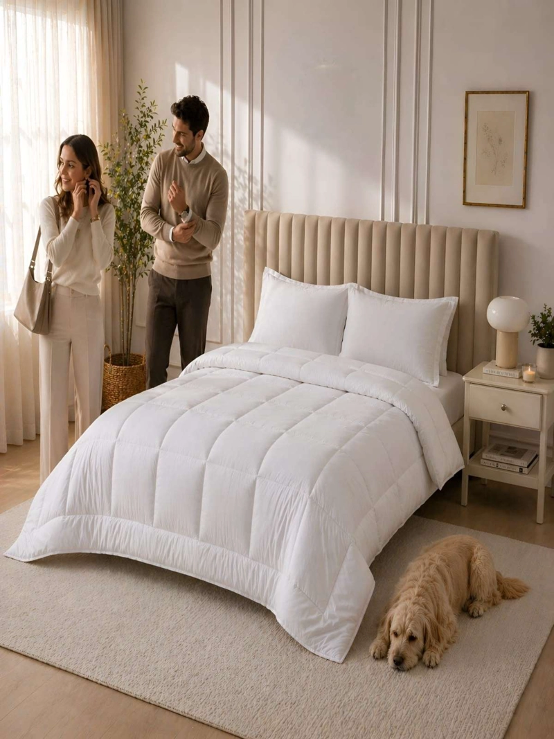 CUBRECAMA QUILT KING DELGADO RESISTENTE A ARRUGAS - 6