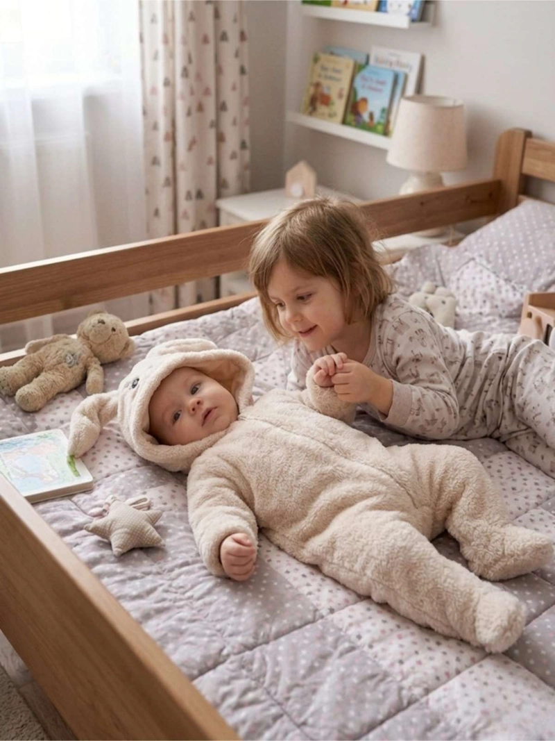 PIJAMA ENTERIZO TE RMICO PARA BEBE  - PELUCHE SUAVE 3 A 6 MESES. - 1