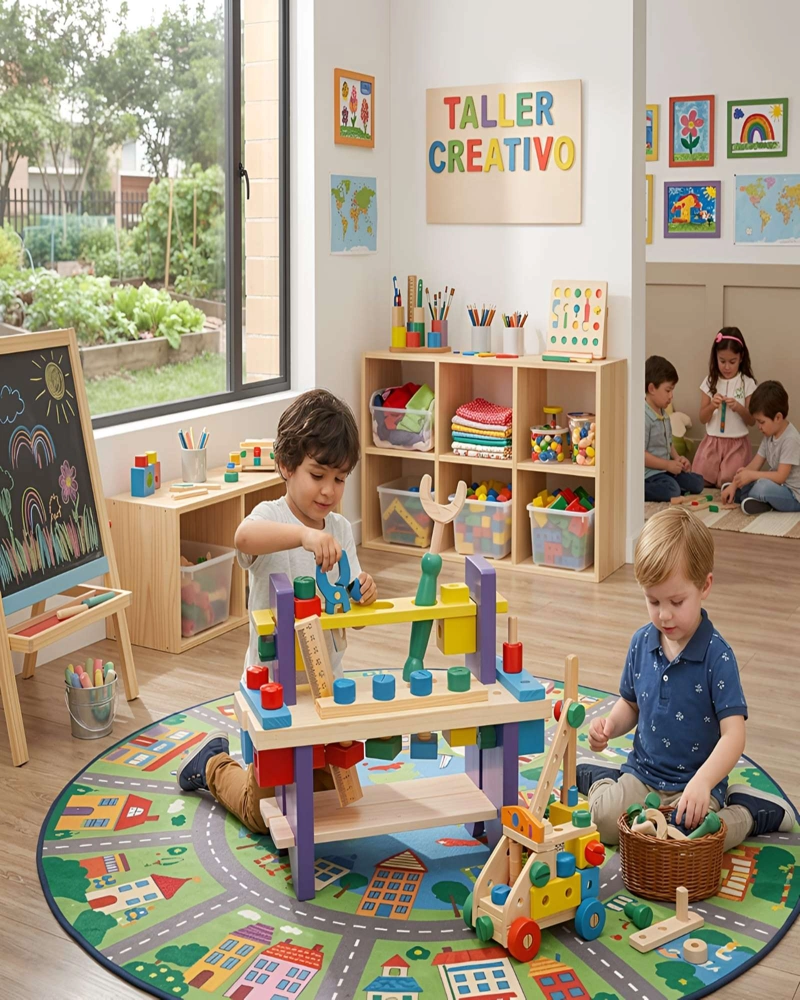BANCO DE HERRAMIENTAS DE MADERA DIDACTICO MONTESSORI PARA NIÑOS - 4
