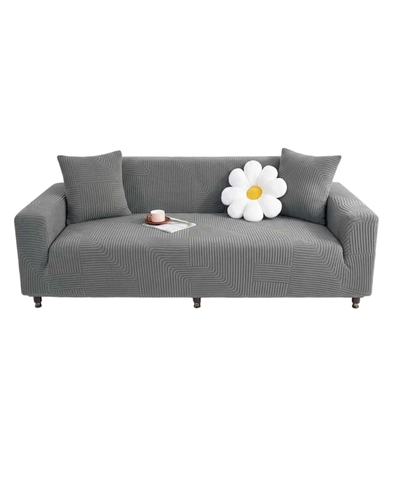 FUNDA DE SOFA 4 CUERPOS TELA POLAR ELASTICO SUAVE - 6