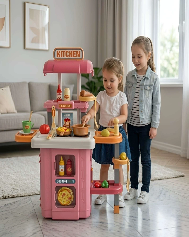 SET COCINA DE JUGUETE 3 EN 1 MOBILE KITCHEN MALETA CON ACCESORIOS - 3