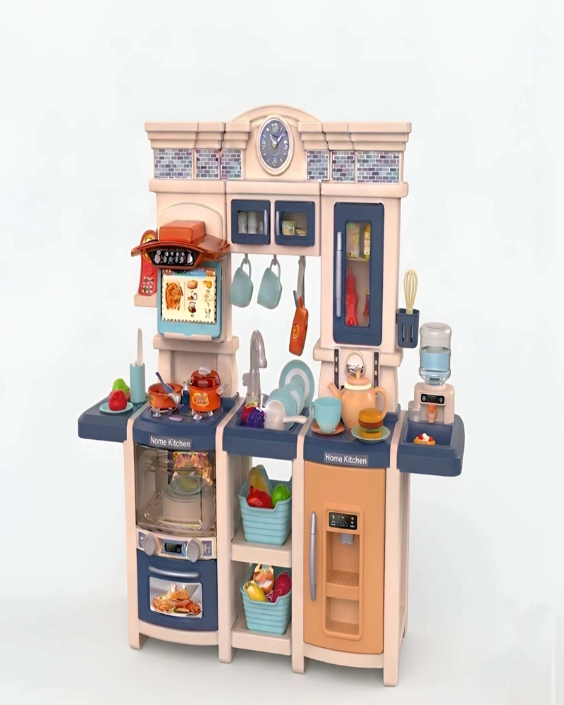COCINA DE JUGUETE INFANTIL HOME KITCHEN 108 PIEZAS CON SONIDO Y AGUA - 5