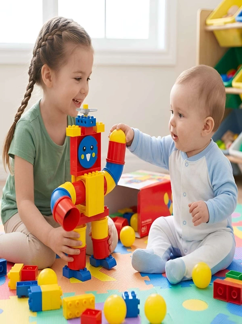 SET DE BLOQUES DE CONSTRUCCION ROBOT DIDACTICO INTERACTIVO - 4