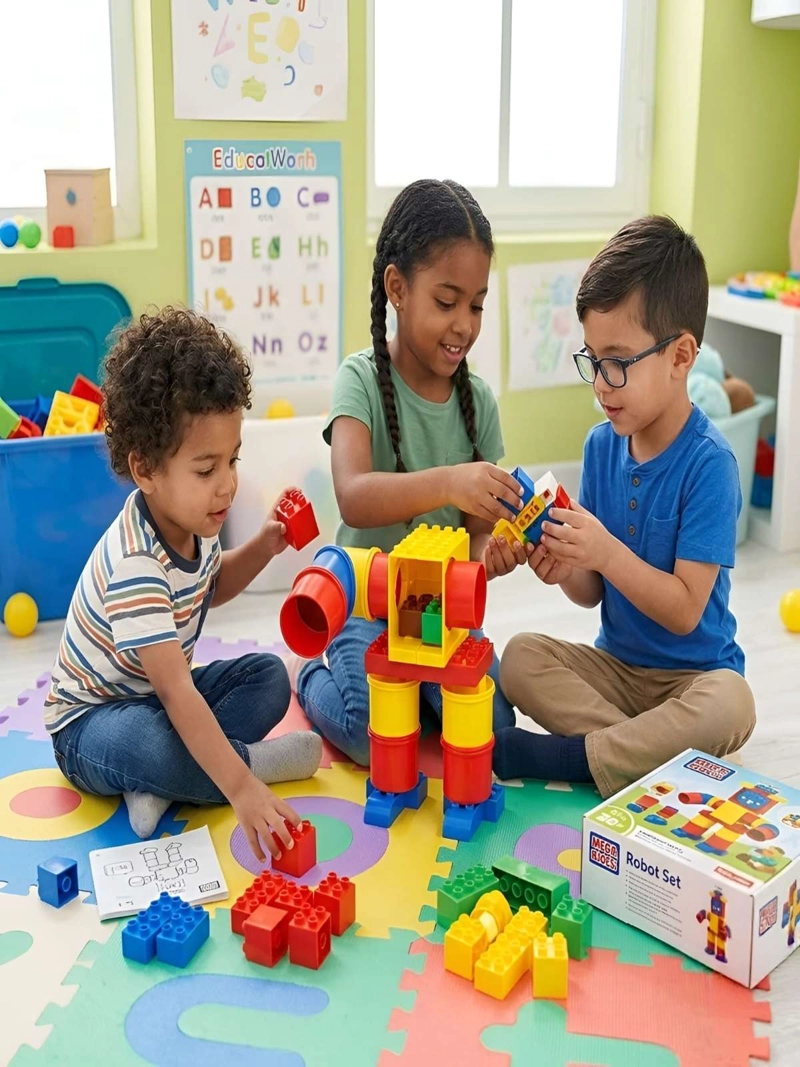 SET DE BLOQUES DE CONSTRUCCION ROBOT DIDACTICO INTERACTIVO - 5