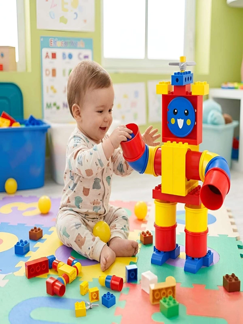 SET DE BLOQUES DE CONSTRUCCION ROBOT DIDACTICO INTERACTIVO - 6