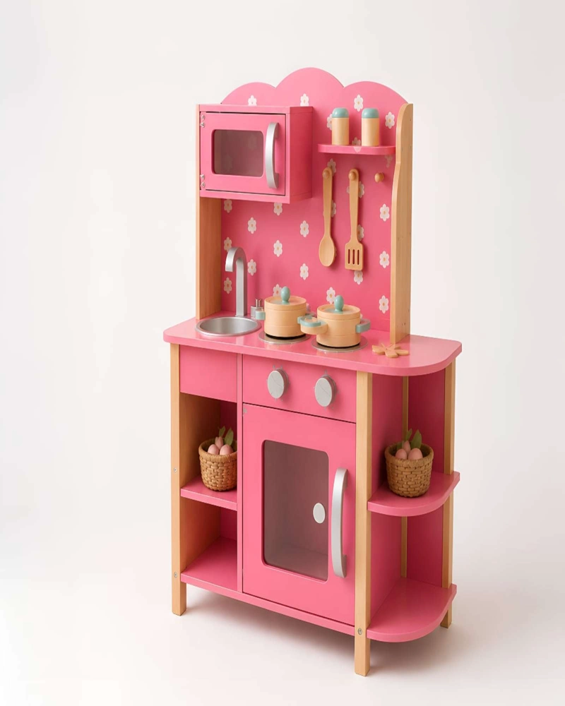COCINA DE MADERA INFANTIL CON ACCESORIOS - 6