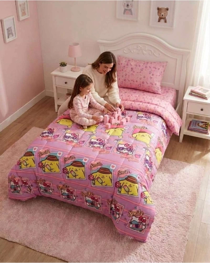 PACK ROPA DE CAMA INFANTIL: PLUMON + JUEGO DE SABANAS PLAZA Y MEDIA - 5