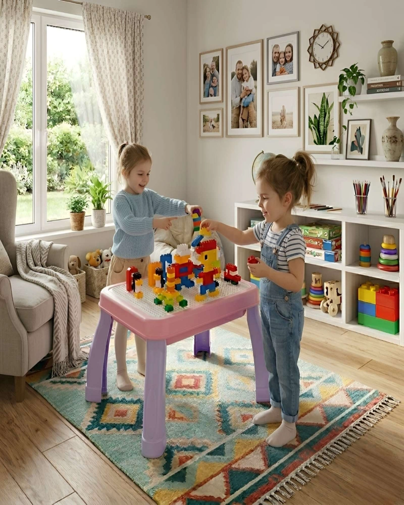 MESA DIDACTICA INFANTIL PARA BLOQUES DE CONSTRUCCION - 3
