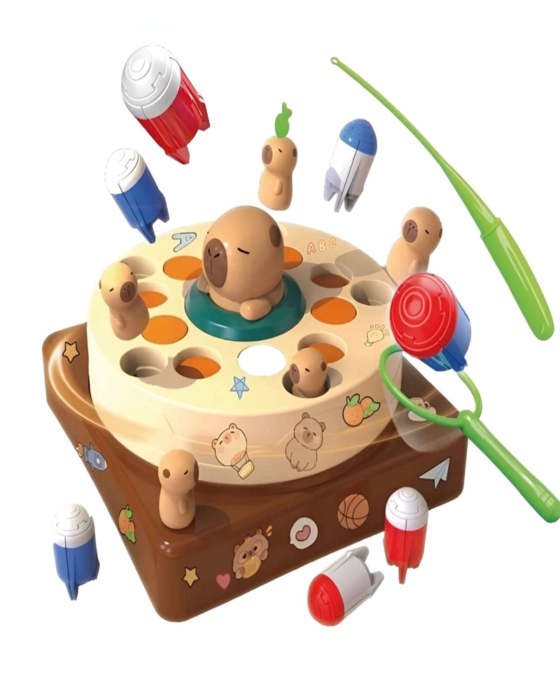 JUEGO DIDACTICO ATRAPA AL CAPIBARA INTERACTIVO CON MUSICA Y LUCES - 6