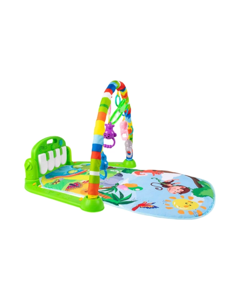 GIMNASIO Y PIANO MUSICAL MULTIFUNCIONAL PARA BEBES VERDE - 6
