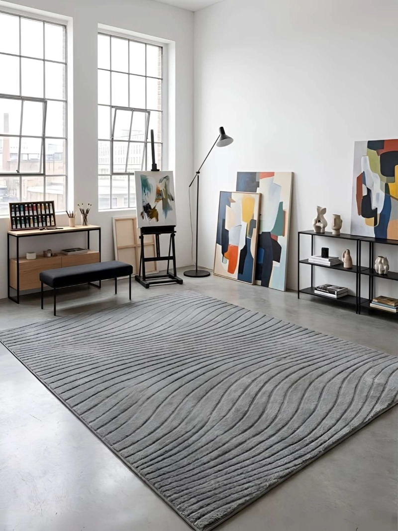 ALFOMBRA DECORATIVA CON RELIEVE JACQUARD 240X200 - 5