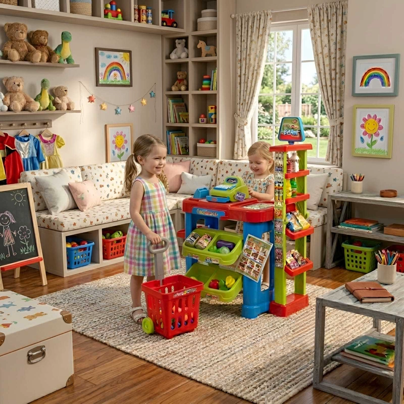 SET DE JUGUETE SUPERMERCADO INFANTIL CON CARRITO Y ACCESORIOS 02 - 3