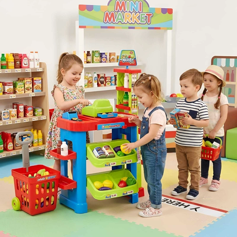 SET DE JUGUETE SUPERMERCADO INFANTIL CON CARRITO Y ACCESORIOS 02 - 4
