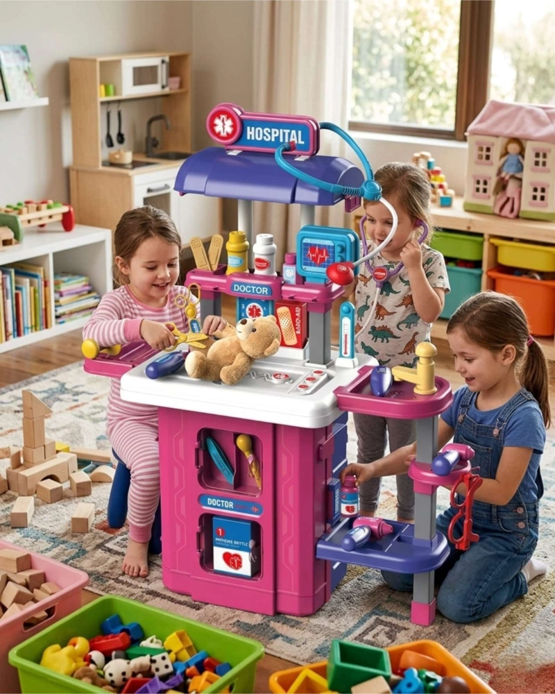 SET DE DOCTOR INFANTIL 3 EN 1 JUGUETE CON MALETA ME DICA MOVIL - 2