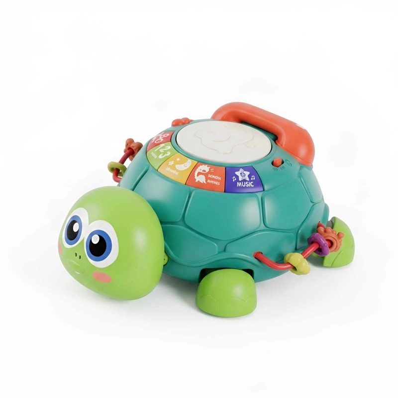 JUGUETE INTERACTIVO TORTUGA MUSICAL Y TELE FONO DE APRENDIZAJE BEBE - 6