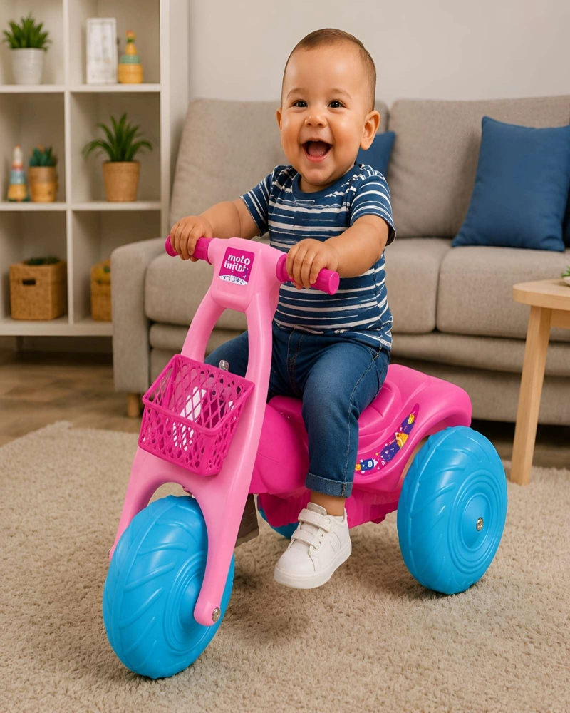 MOTO INFANTIL LUNAR SEGURIDAD Y DIVERSION EN TRES RUEDAS - 6