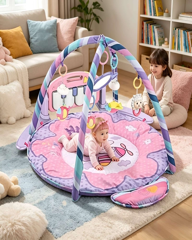 GIMNASIO DE ACTIVIDADES MUSICAL PARA BEBE  CON PIANO CENTRO DE ESTIMULACION TEMPRANA C1 - 5