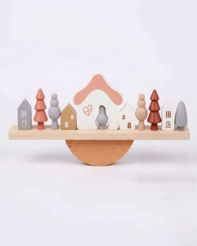 JUEGO DE EQUILIBRIO EN MADERA DESAFIO DE CONSTRUCCION CREATIVA - 6