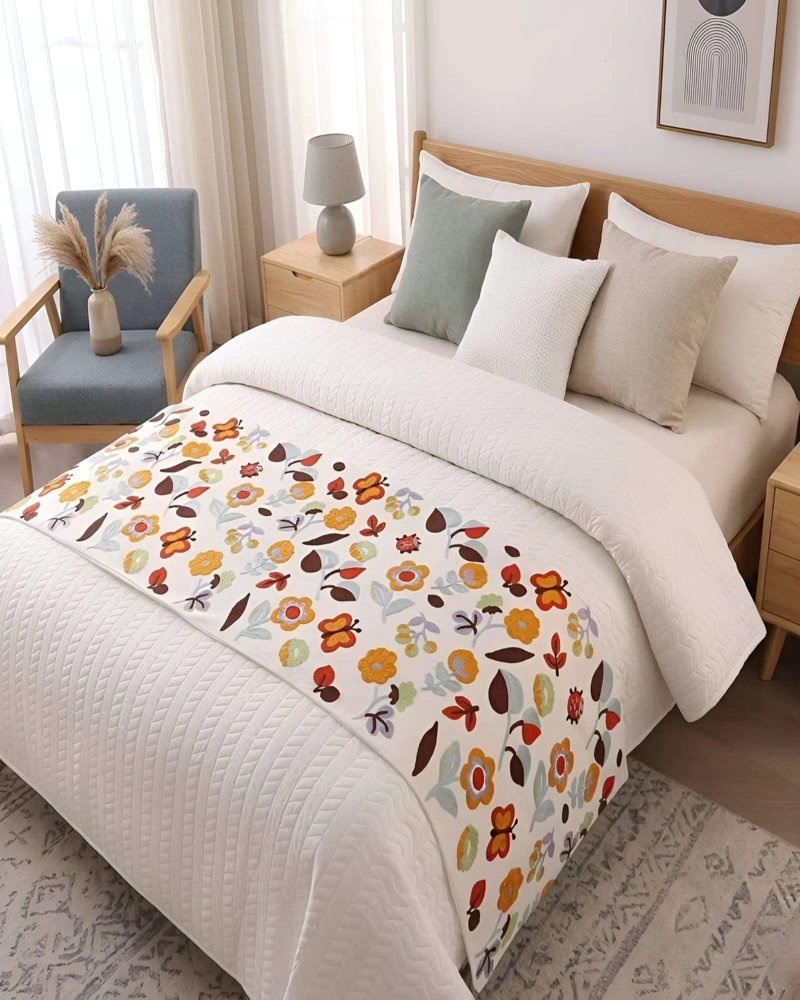 PIECERA BORDADA DE DISEÑO DECORATIVO B2 - 1