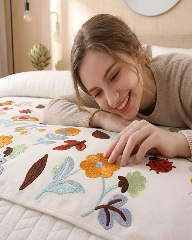 PIECERA BORDADA DE DISEÑO DECORATIVO B2 - 3