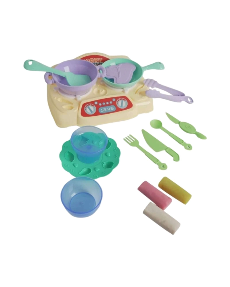 JUGUETE COCINA DE ARCILLA MOLDEABLE INFANTIL DIDACTICO CON ACCESORIOS - 6