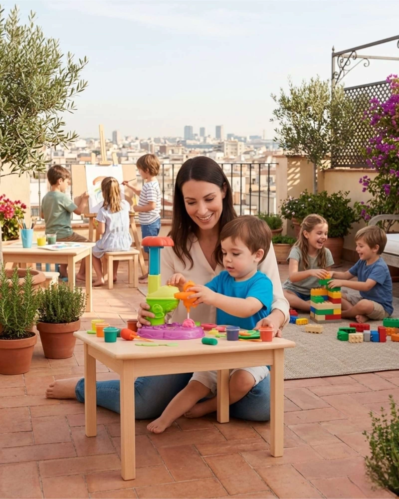 SET DE ARCILLA Y ESTACION DE MODELADO INFANTIL DE PALETAS Y DULCES - 2