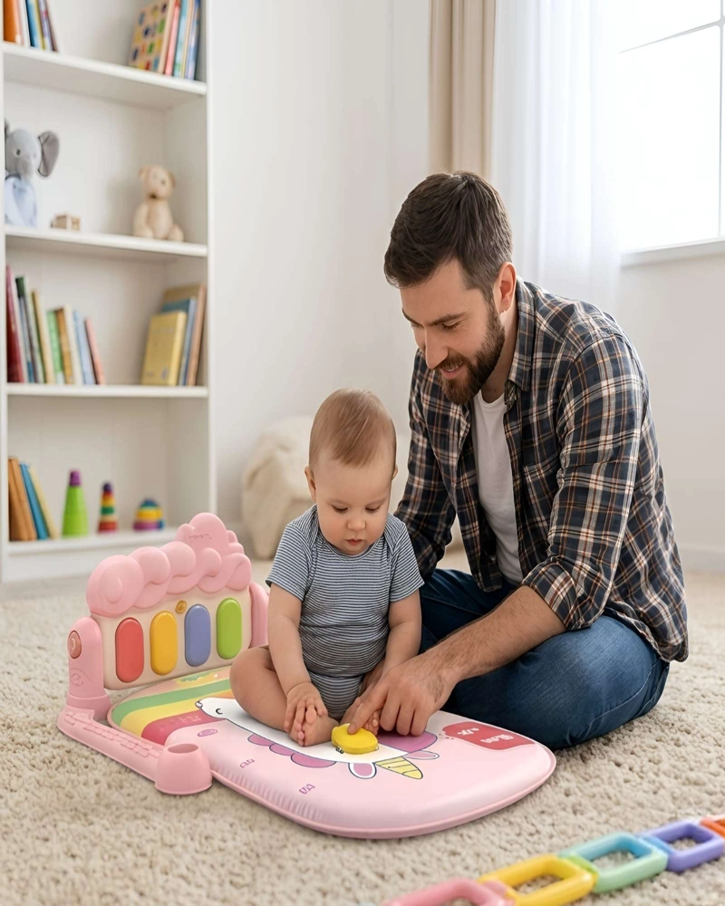 GIMNASIO MUSICAL PARA BEBE  CON PIANO Y ACTIVIDADES - ESTIMULACION TEMPRANA - 4