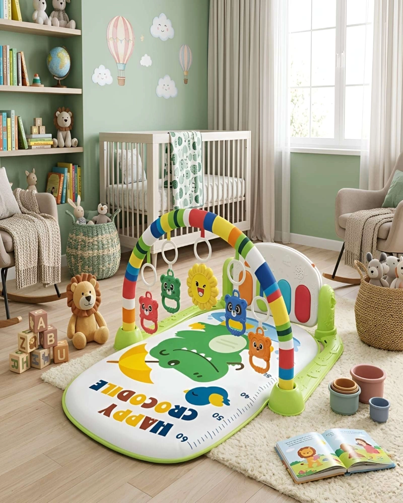 GIMNASIO MUSICAL PARA BEBE  CON PIANO Y ACTIVIDADES - ESTIMULACION TEMPRANA - 1
