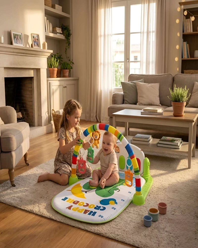 GIMNASIO MUSICAL PARA BEBE  CON PIANO Y ACTIVIDADES - ESTIMULACION TEMPRANA - 3