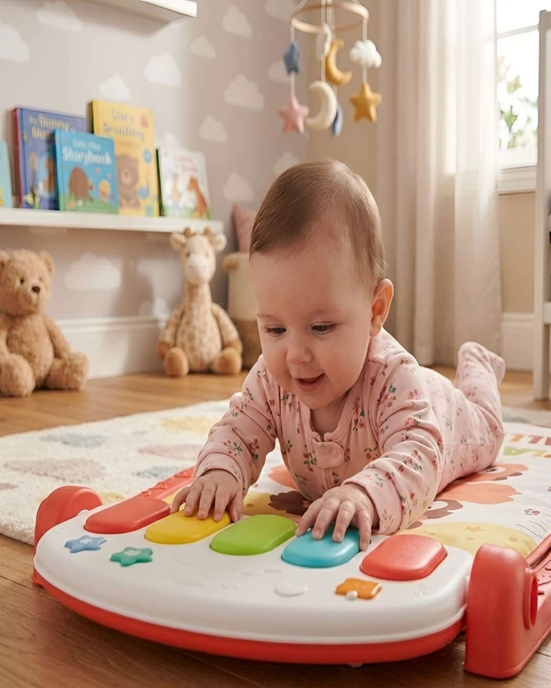 GIMNASIO MUSICAL PARA BEBE  CON PIANO Y ACTIVIDADES - ESTIMULACION TEMPRANA - 2