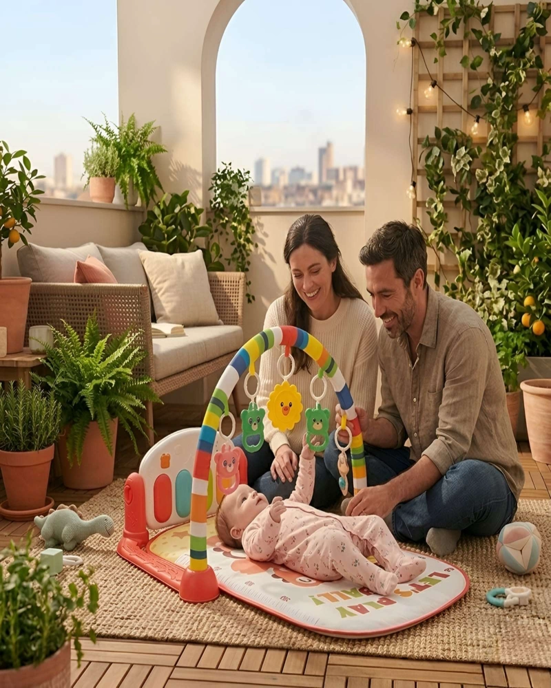 GIMNASIO MUSICAL PARA BEBE  CON PIANO Y ACTIVIDADES - ESTIMULACION TEMPRANA - 3