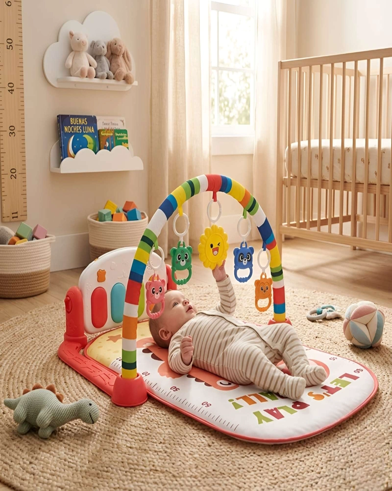 GIMNASIO MUSICAL PARA BEBE  CON PIANO Y ACTIVIDADES - ESTIMULACION TEMPRANA - 4