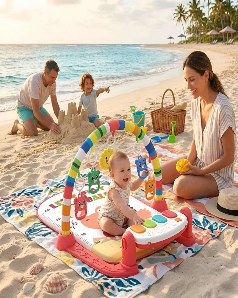 GIMNASIO MUSICAL PARA BEBE  CON PIANO Y ACTIVIDADES - ESTIMULACION TEMPRANA - 5