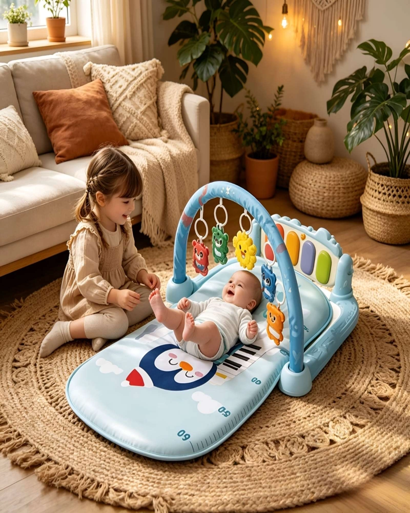 GIMNASIO MUSICAL PARA BEBE  CON PIANO Y ACTIVIDADES - ESTIMULACION TEMPRANA - 5