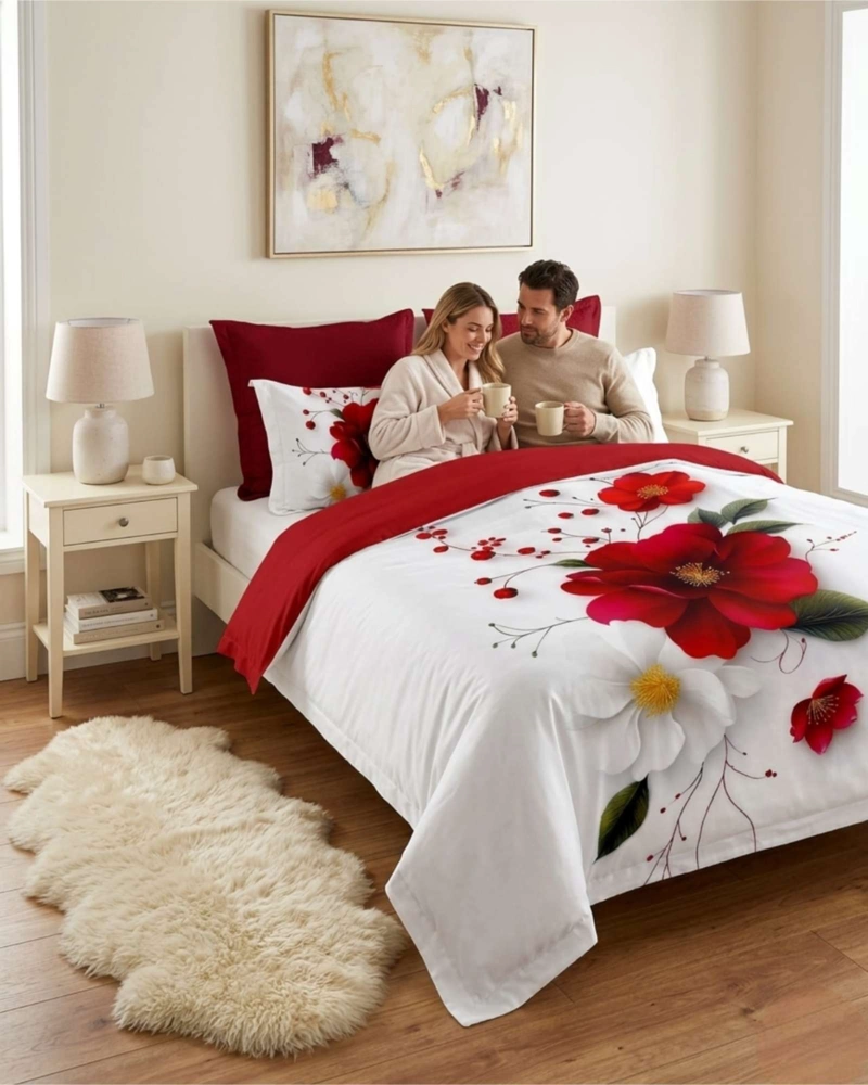 QUILT CUBRECAMAS LIGERO VERANO EFECTO 5D CON FUNDAS KING - 1
