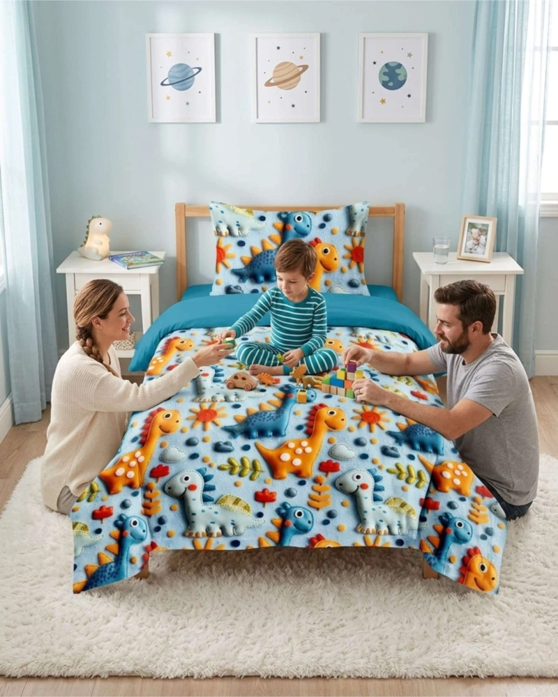 QUILT CUBRECAMAS LIGERO VERANO EFECTO 5D CON FUNDAS PLAZA Y MEDIA - 2