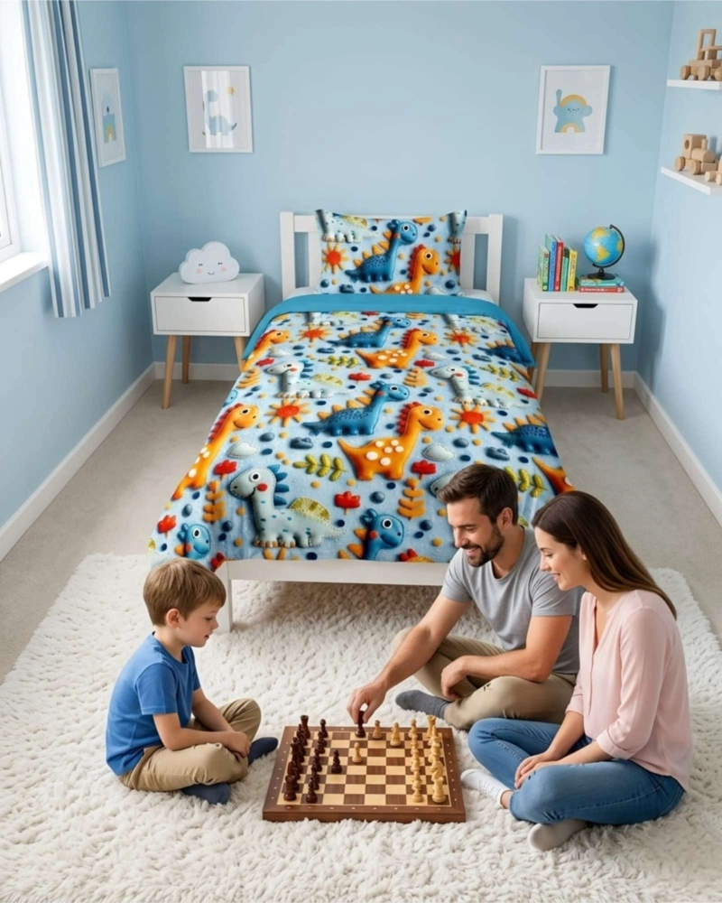 QUILT CUBRECAMAS LIGERO VERANO EFECTO 5D CON FUNDAS PLAZA Y MEDIA - 4