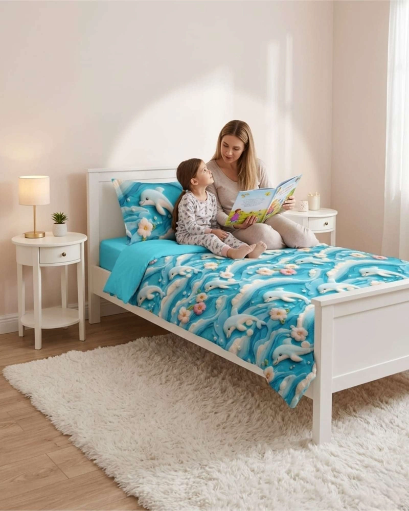 QUILT CUBRECAMAS LIGERO VERANO EFECTO 5D CON FUNDAS PLAZA Y MEDIA - 1