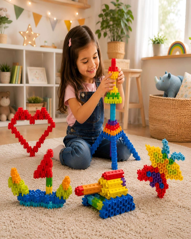 SET DE CONSTRUCCION BLOQUES EDUCATIVOS 300 PIEZAS WOOPIE - 4